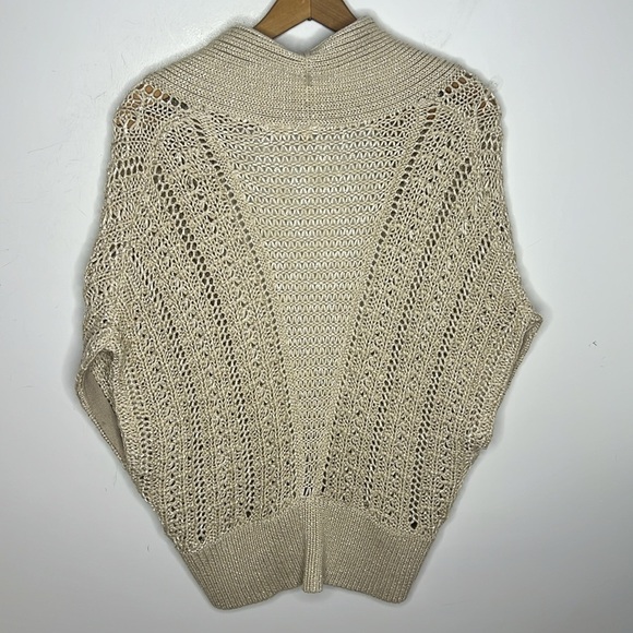 MOTH Anthropologie Dolman Slouchy Oversized Chunky Knit Cardigan Boho Sweater - Picture 6 of 12